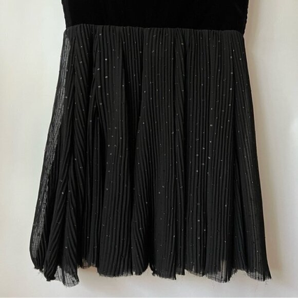 Zara, Ladies Velvet Dotted Mesh Dress - Black. Size: M. NWT. - Picture 14 of 16